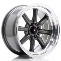 JR Wheels JR19 16x8 ET-20-0 BLANK Gun Metal